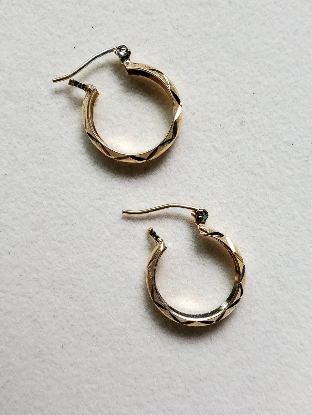 Gold Vermeil Sterling Silver Twisted Hoop Earrings | 925